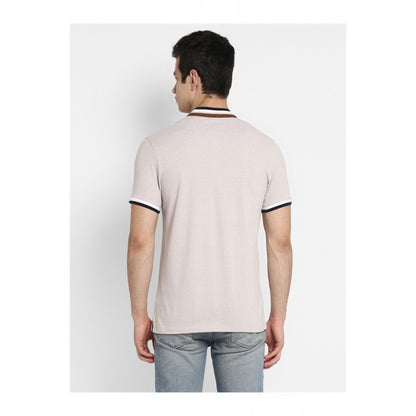 Mens Beige T Shirt