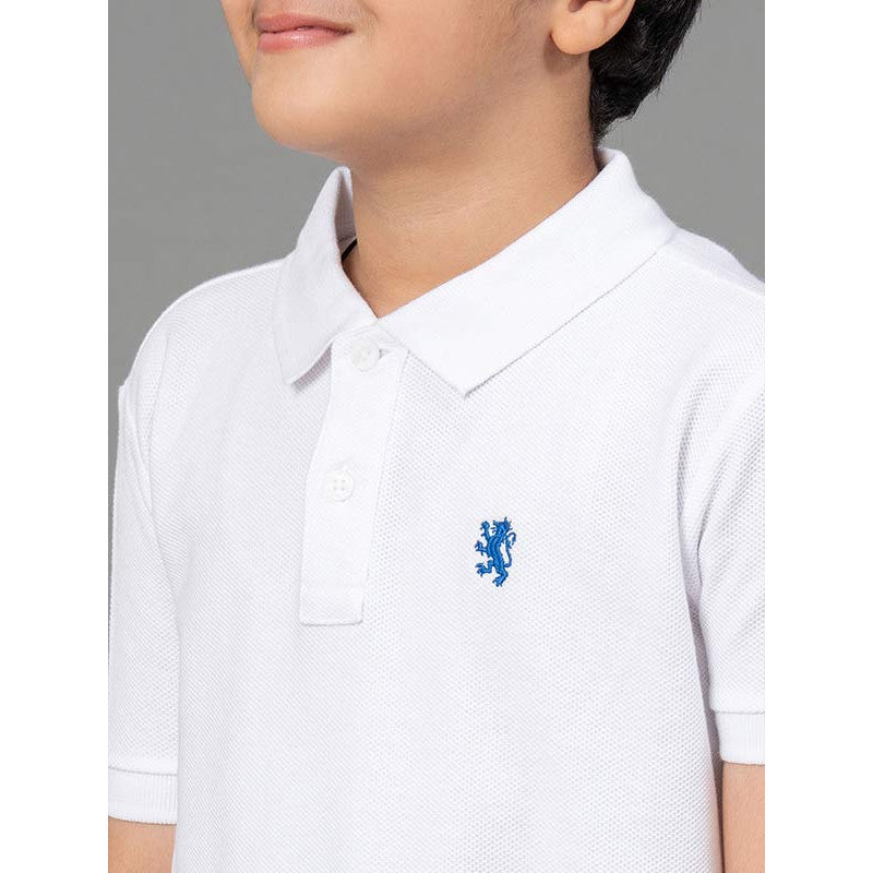 RedTape White T-Shirt for Boys | Comfortable and Durable