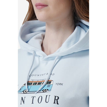 Women Light Blue Hoodie