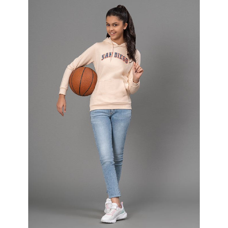 Ecru Hoodie for Girls