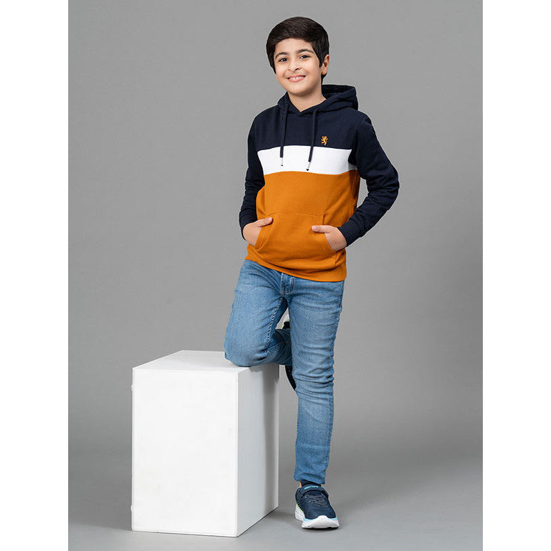 RedTape Dark Navy Hoodie for Boy | Comfortable & Durable