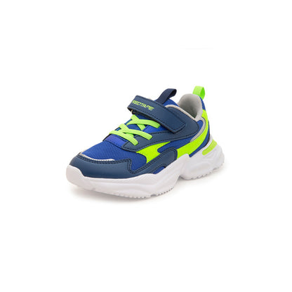 RedTape Unisex Kids Blue And Neon Green Sports Shoes