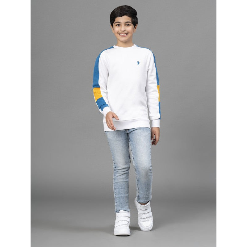 RedTape White Sweatshirt for Boys | Warm and Comfortable