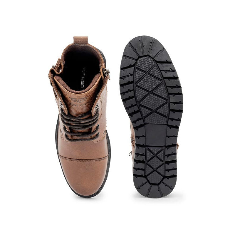 Genuine Leather Ankle Length Boots for Men | Soft Cushioned Insole, Slip-ResisTance, Dynamic Feet Support, Arch Support & Shock Absorption