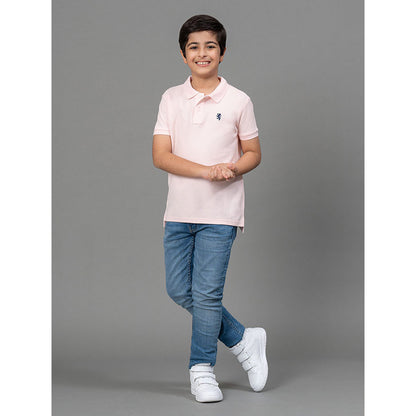 RedTape Pink T-Shirt for Boys | Comfortable and Durable