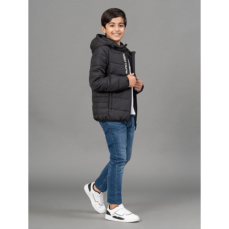 RedTape Black Jacket for Boys | Comfortable and Warm