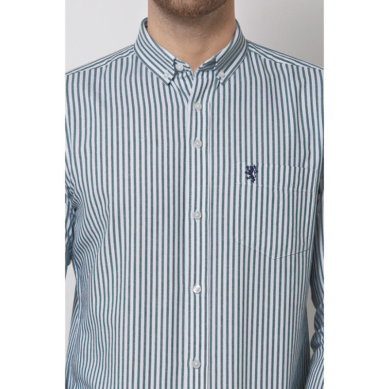 Men's Green Stripe Shirt