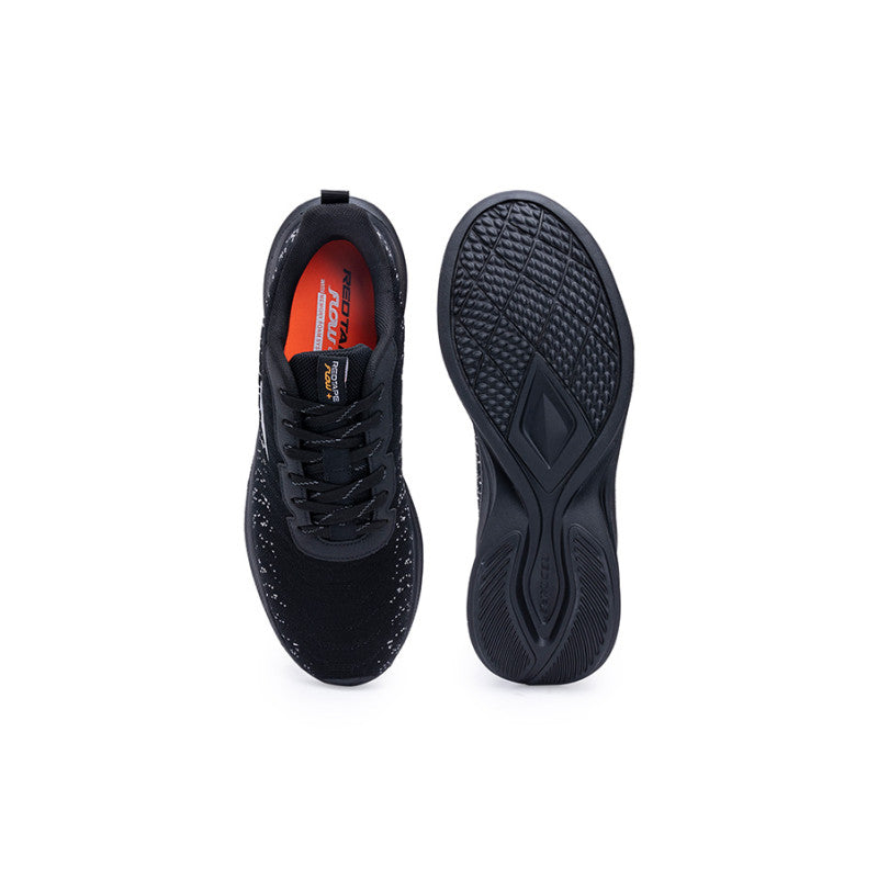 Men's Black/White Walking Shoes
