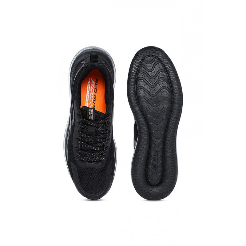 RedTape Men Black Walking Shoes