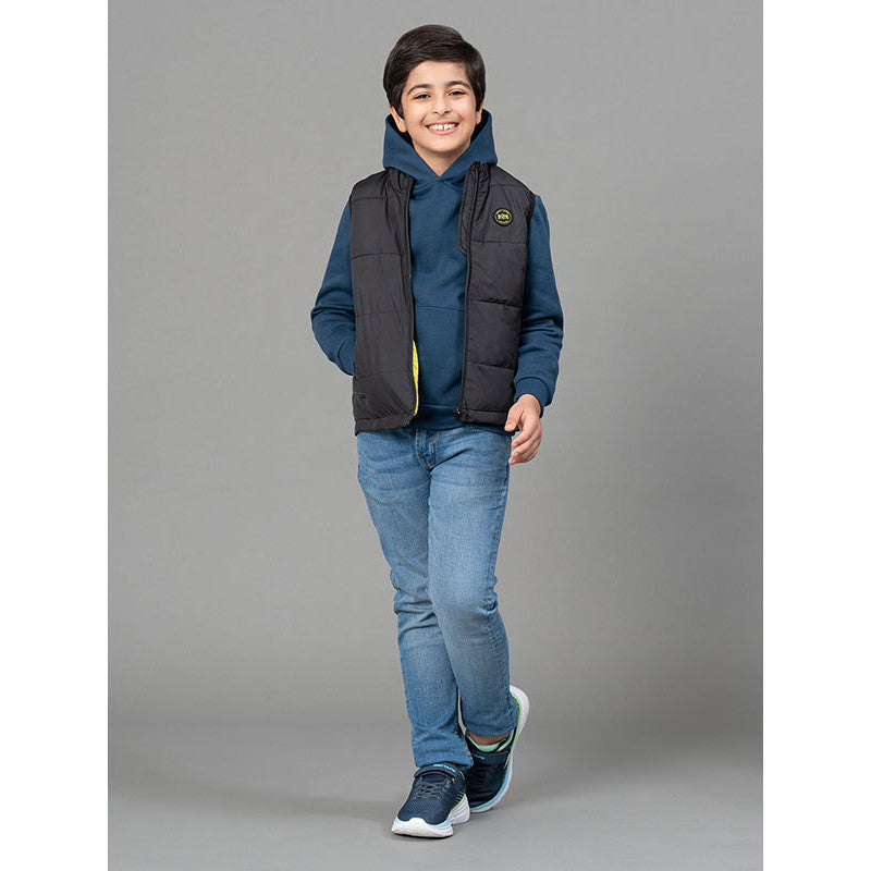 RedTape Black Jacket for Boys | Comfortable and Warm