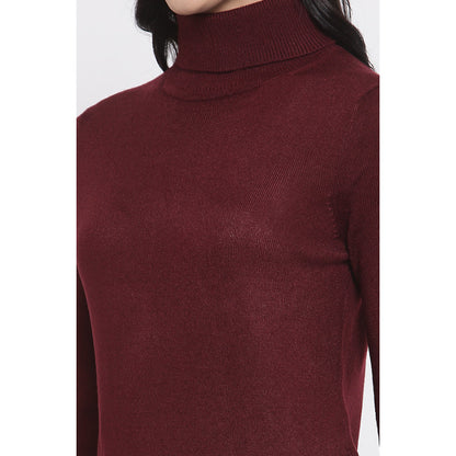 MODE by RedTape Women's Maroon Sweater