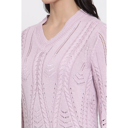 MODE by RedTape Women's Lilac Sweater