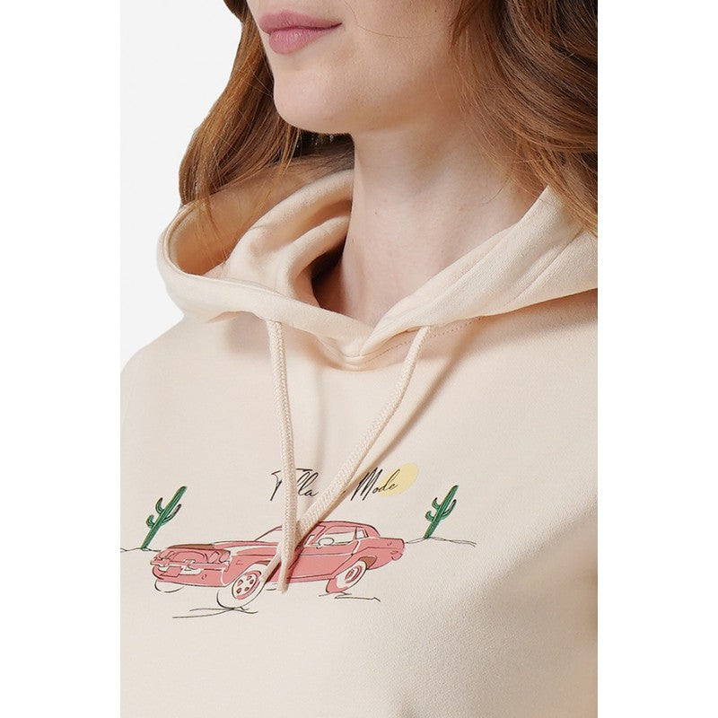 Women Ecru Hoodie