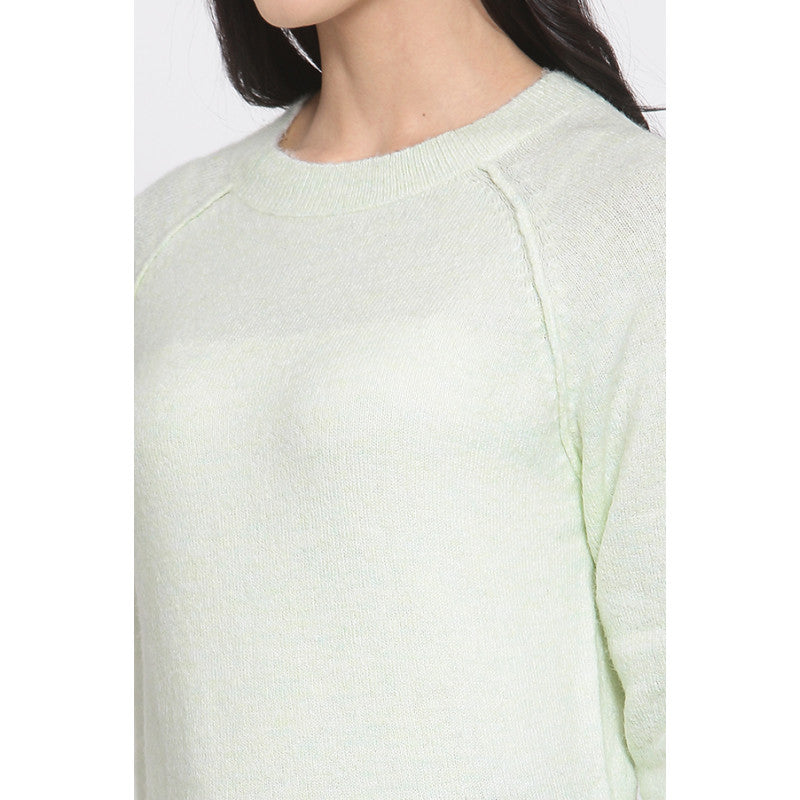 MODE by RedTape Women's Pastel Green Sweater