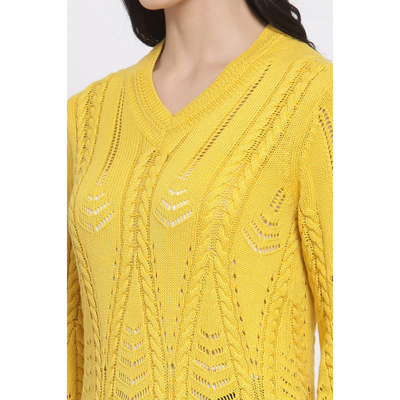 MODE by RedTape Women's Yellow Sweater