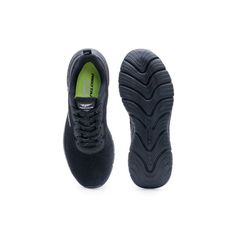 RedTape Men Black Walking Shoes