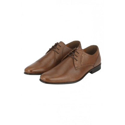 RedTape Men Tan Derby Shoes