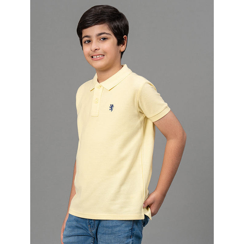 RedTape Lemon Yellow T-Shirt for Boys | Comfortable and Durable