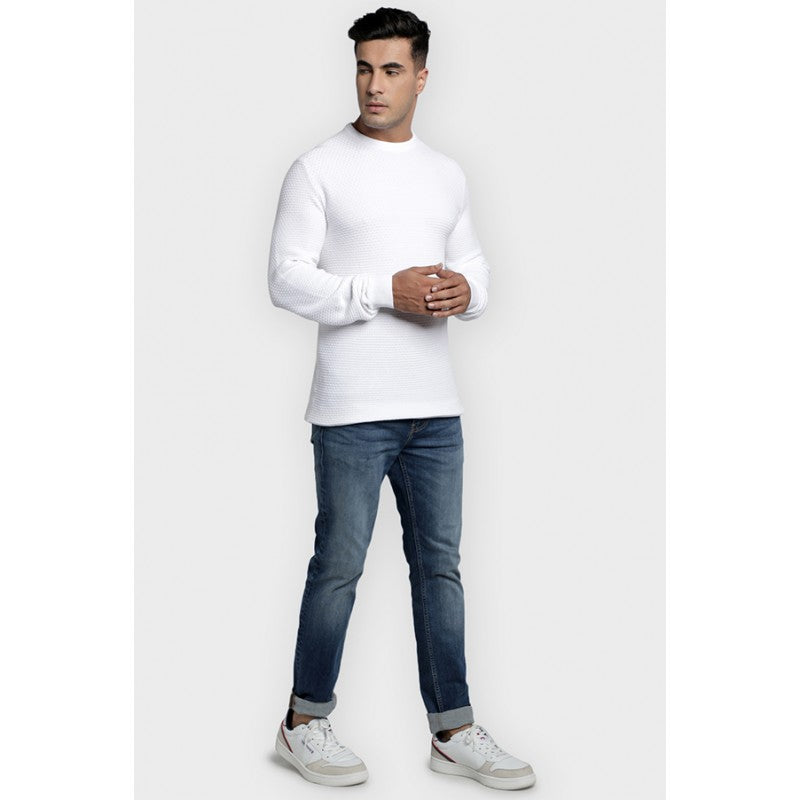 Mens White Sweater