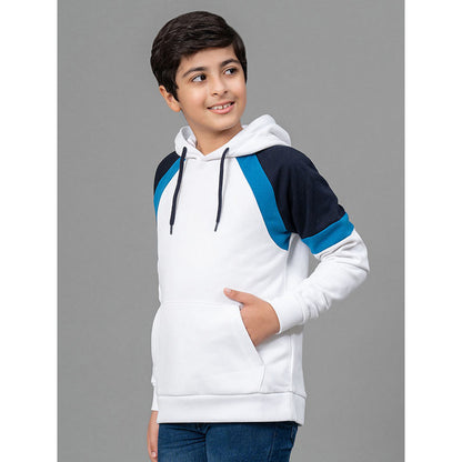 RedTape White Hoodie for Boy | Comfortable & Durable