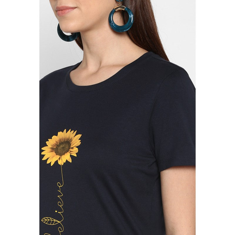 Women Navy T Shirt