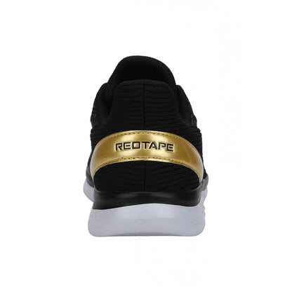 RedTape Men Black Walking Shoes