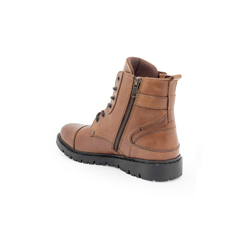 Genuine Leather Ankle Length Boots for Men | Soft Cushioned Insole, Slip-ResisTance, Dynamic Feet Support, Arch Support & Shock Absorption