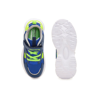 RedTape Unisex Kids Blue And Neon Green Sports Shoes