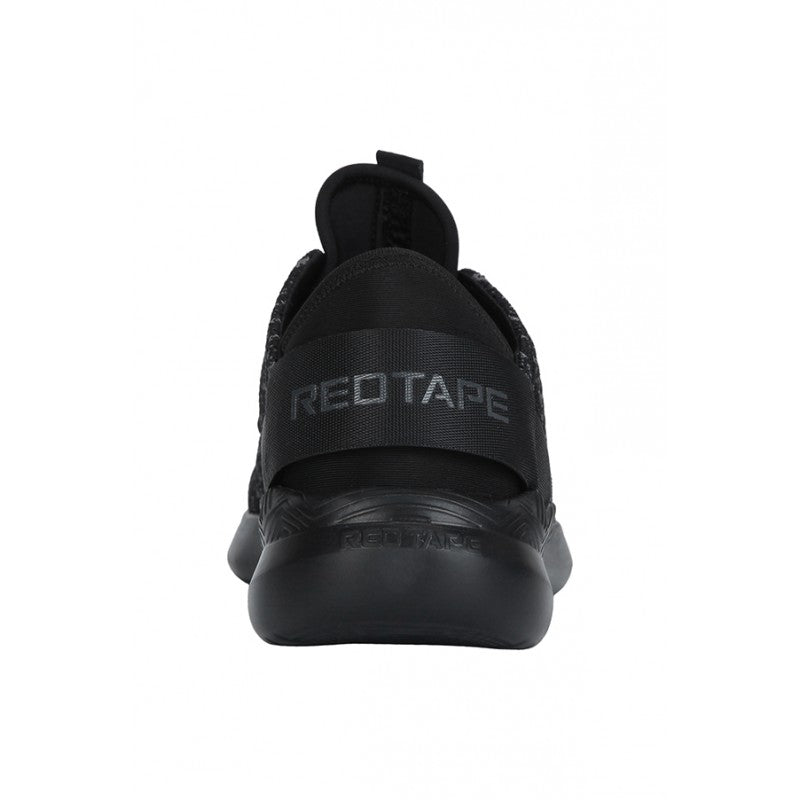 RedTape Men Black Walking Shoes