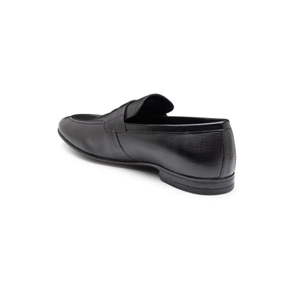 RedTape Men's Black Slip-On Shoes