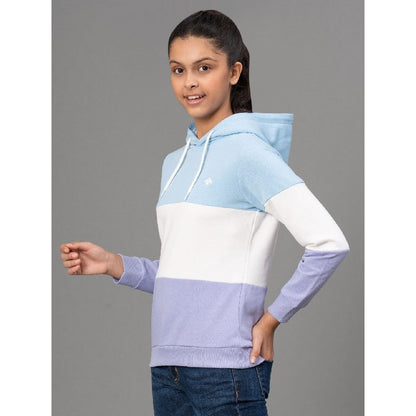 Mode By RedTape Pastel Blue Hoodie for Girls | Warm and Comfortable