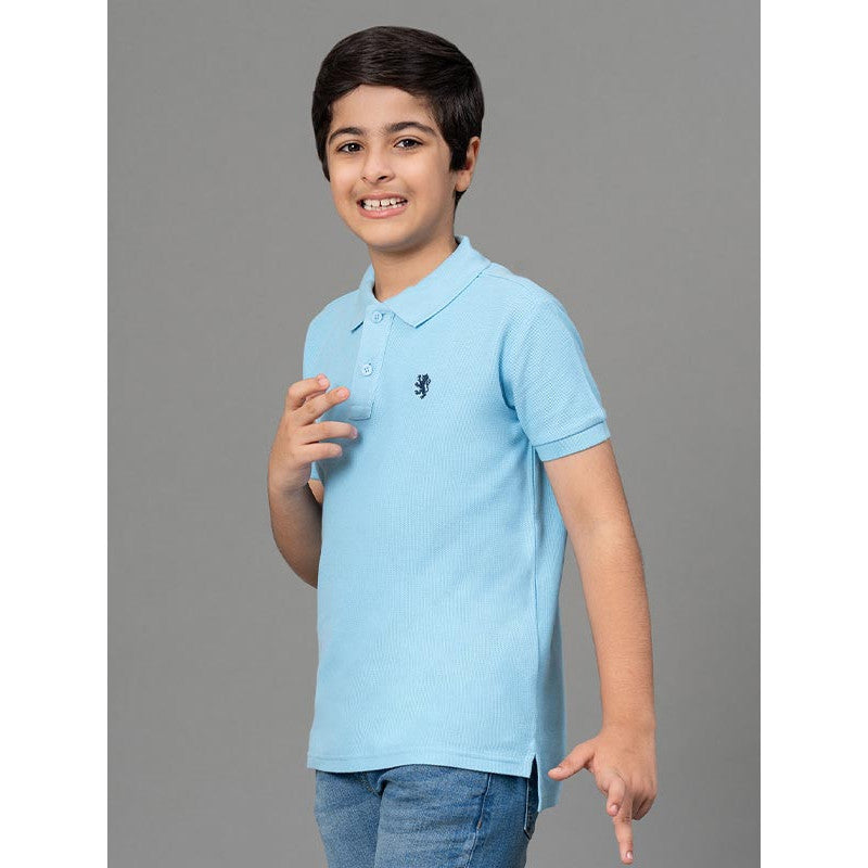 RedTape Sky Blue T-Shirt for Boys | Comfortable and Durable