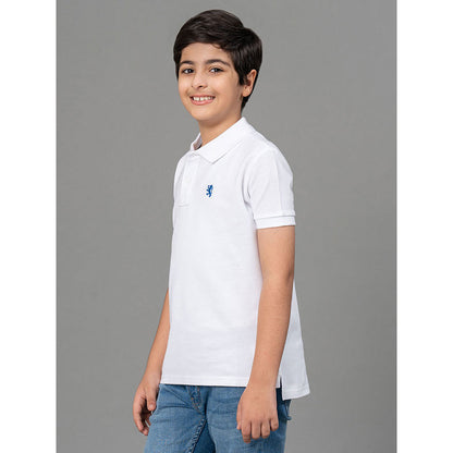 RedTape White T-Shirt for Boys | Comfortable and Durable