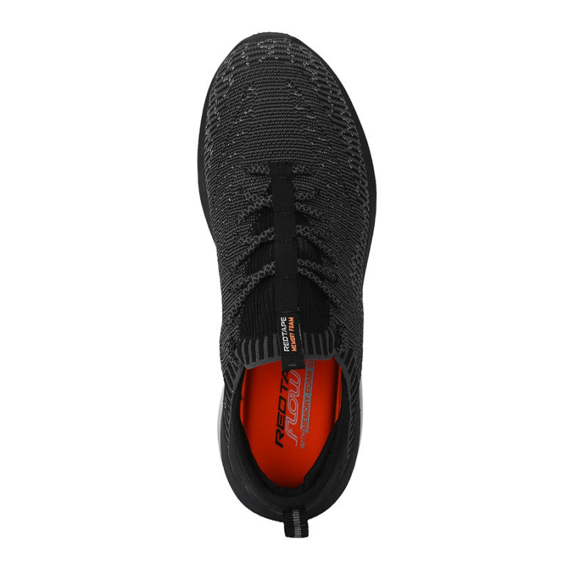 RedTape Men Black Walking Shoes