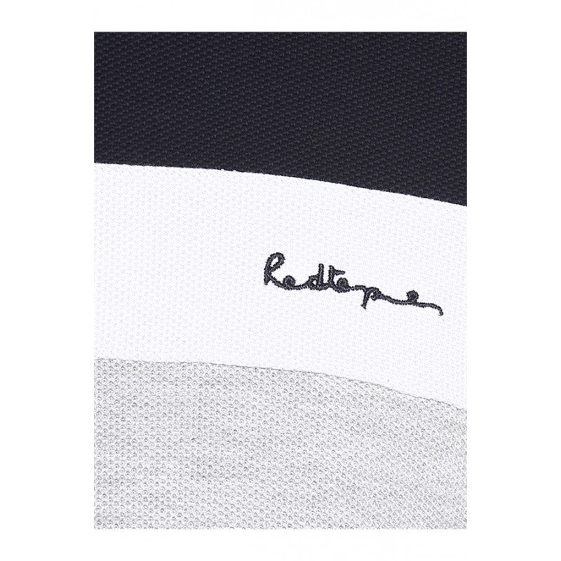 Mens Navy White Grey T Shirt