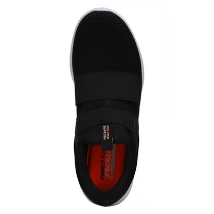 RedTape Men Black Walking Shoes