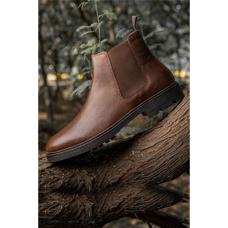 Genuine Leather Chelsea Boots for Men | Slip-On & Durable