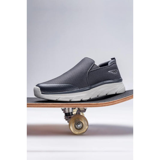 Men Dark Grey  Walking Shoes