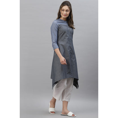 MODE by RedTape Women Blue Solid Kurta