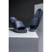 Casual Sliders for Men's - Comfortable Navy Slip-On Casual Sliders for Men's