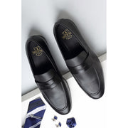 Men's Black Slip-On Shoes
