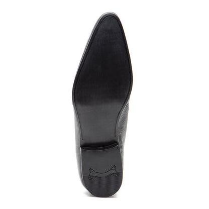 RedTape Men Black Slip On Shoes